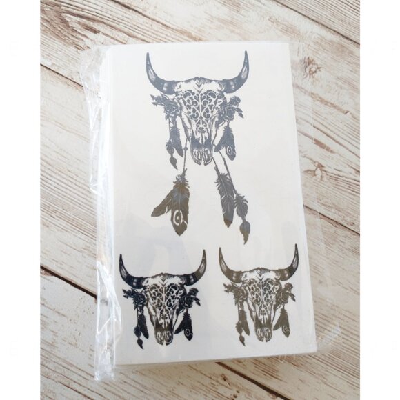 Temporary Tattoos Small Body Art Waterproof Stickers Black Party Favors Costumes - Picture 1 of 10